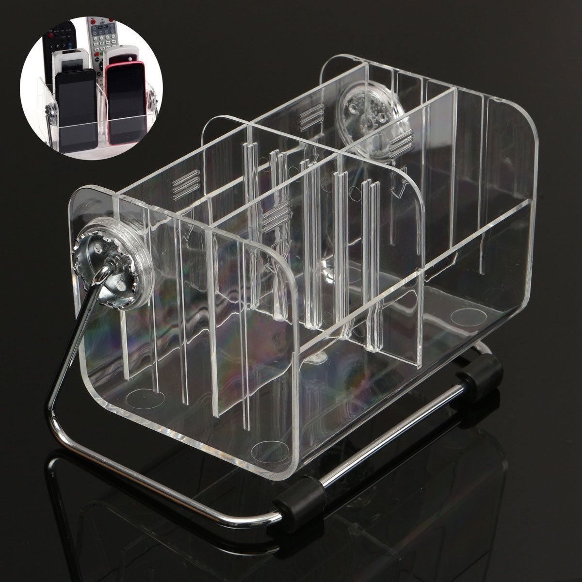 Remote Holder Stand With Desk organizer Styles pen 6 slot shelf storage
