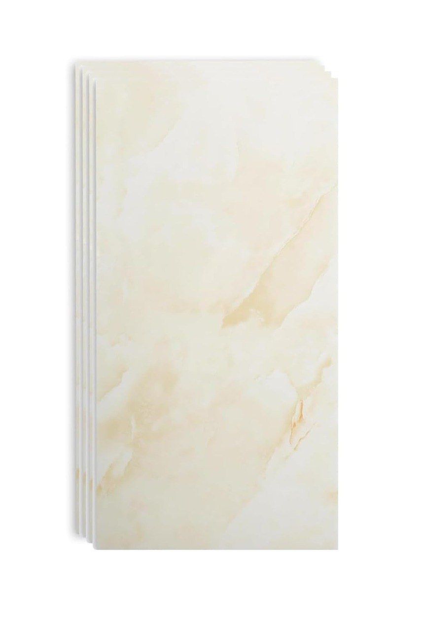 Cream White Contact Paper Removable Wallpaper Peel and Stick Countertops Waterproof Marble Wallpaper Self-Adhesive Peel and Stick Backsplash for Cabinets Kitchen (60 * 30 CM)