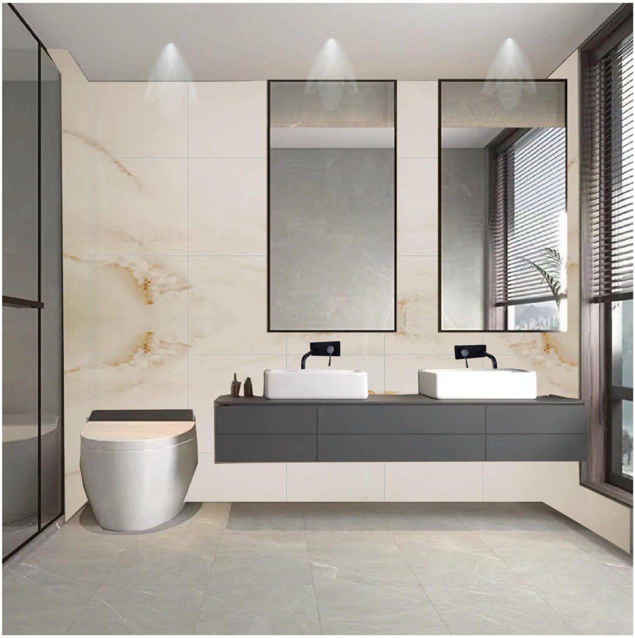 Cream White Contact Paper Removable Wallpaper Peel and Stick Countertops Waterproof Marble Wallpaper Self-Adhesive Peel and Stick Backsplash for Cabinets Kitchen (60 * 30 CM)